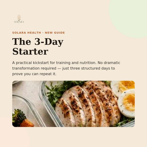 Free 3-Day Solara Starter Plan — Start Here