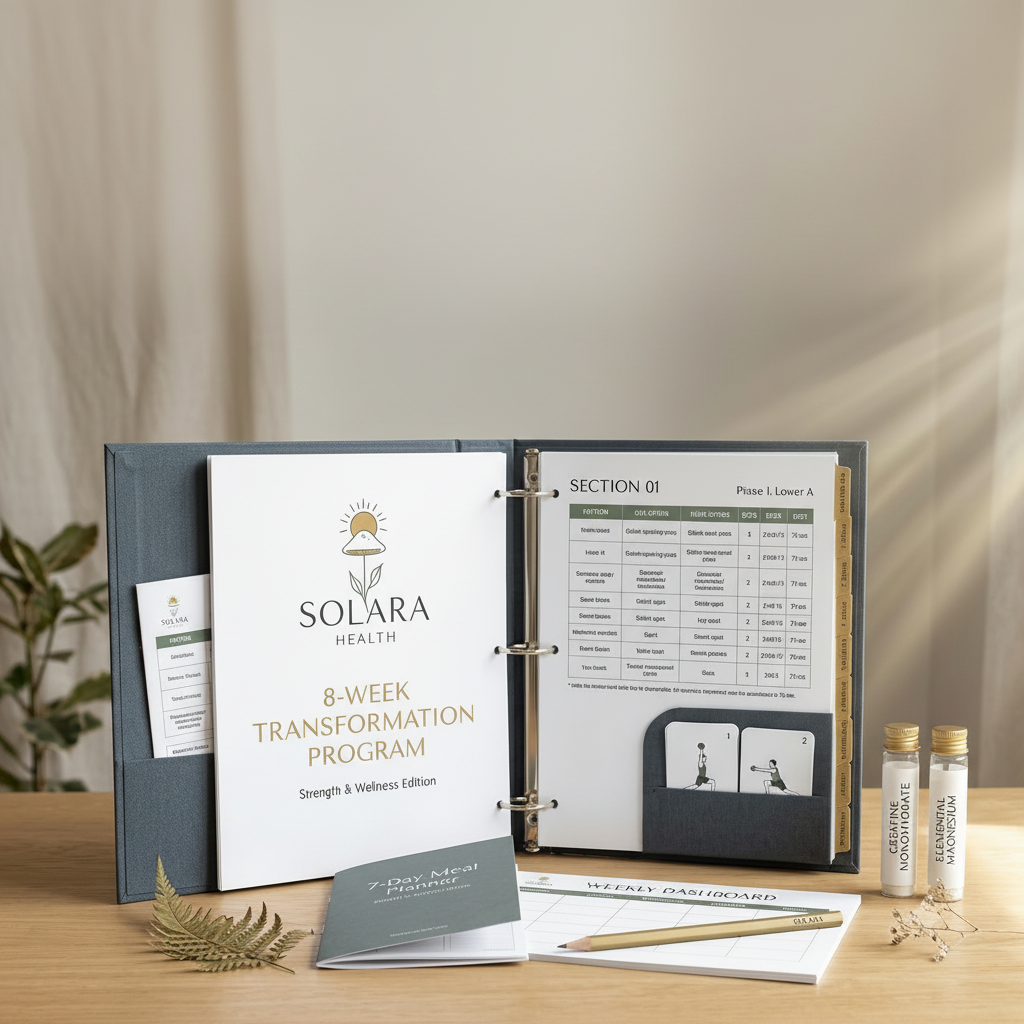 Solara 8-Week Strength & Wellness — Training, Nutrition & Tracker