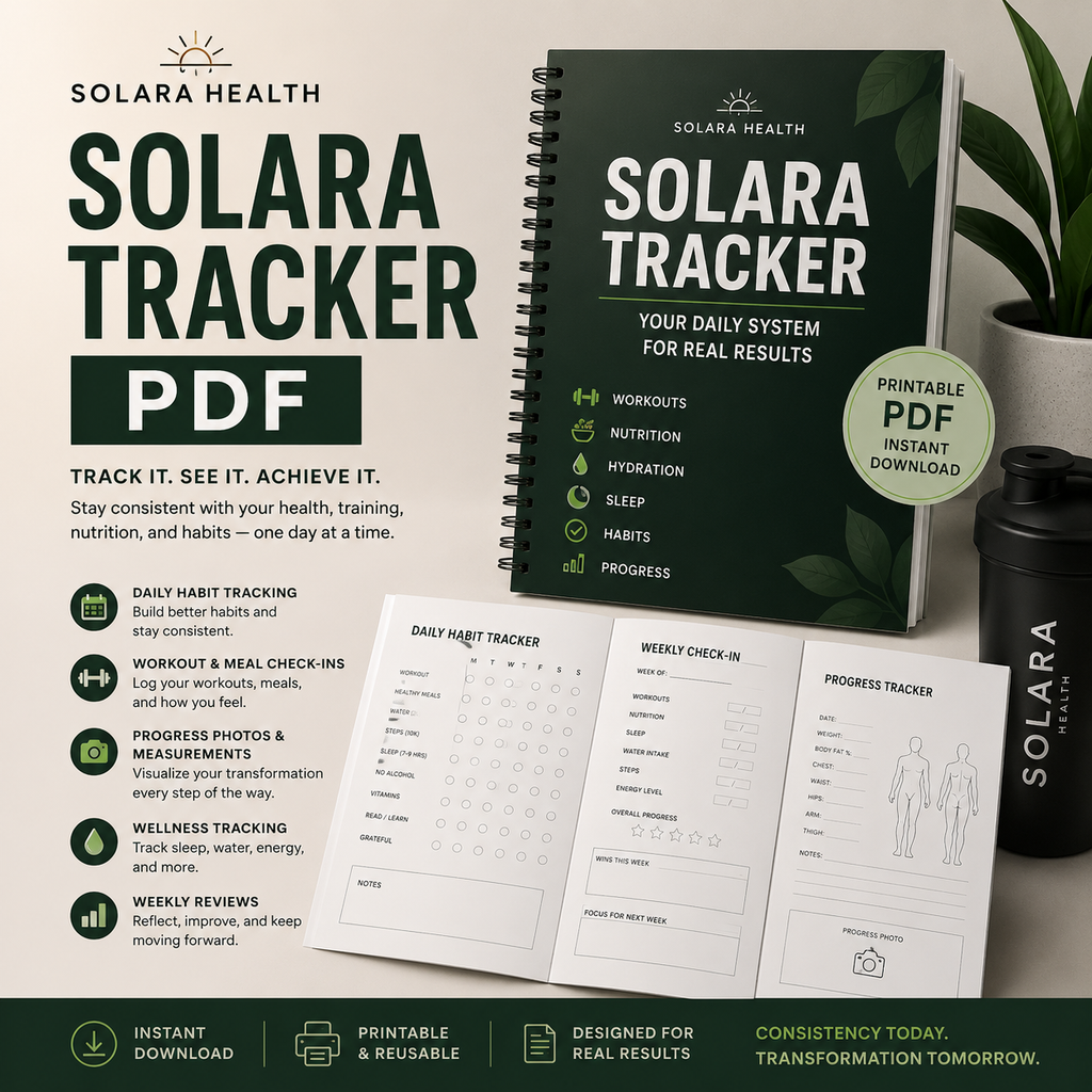 Solara Progress Tracker | 59-Page Workbook