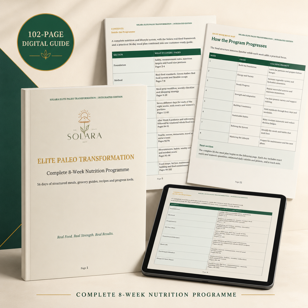 Solara Elite Paleo | 8-Week Nutrition-Only Program