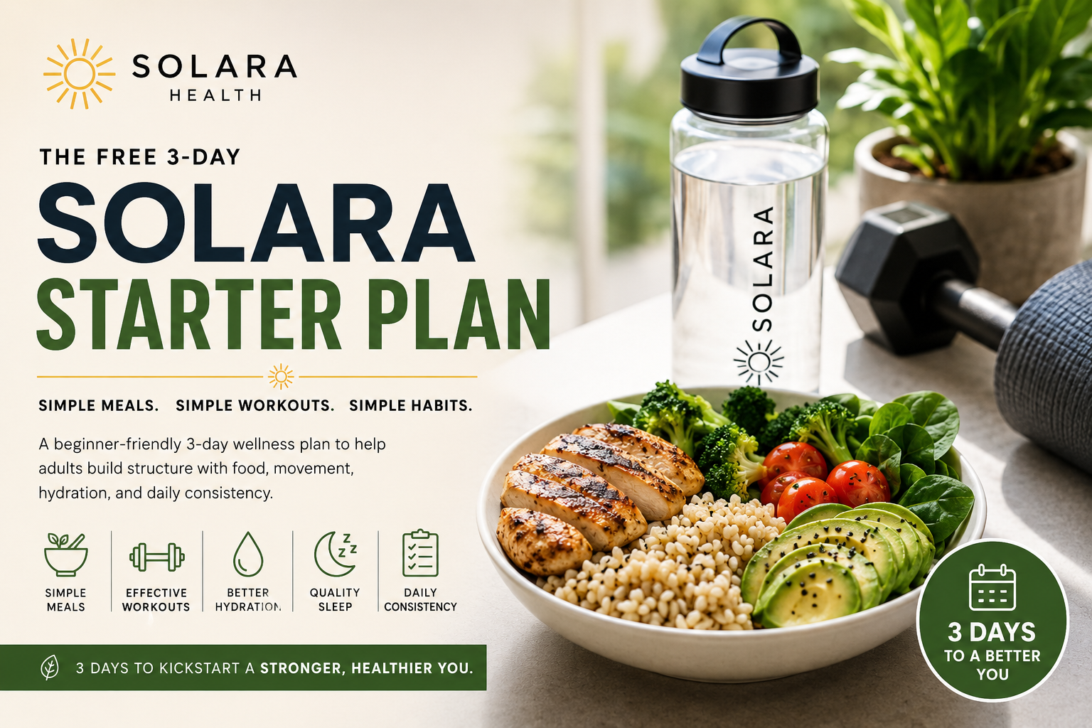 Solara Health Free 3-Day Starter Plan cover image